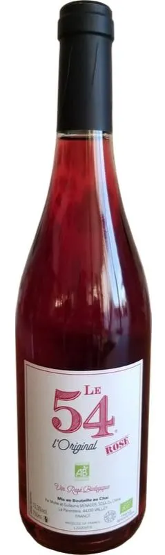 DU CHENE (VALLET) Le 54 L'original, Rosado, 2020. Imagen de botella