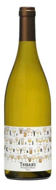 FRANCOIS CHAGNON/LA FRANGERIE/SYLVAIN PIGNON/JEAN-MARC PATUREAU/LES RAMELLES FREDERIC&HELENE BIGOT Le Vin des Copains, Blanc, 2020, Touraine. Image de la bouteille