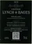 CHATEAU LYNCH BAGES Château Lynch-Bages, Cinquième Cru Classé, Red, 2019, Pauillac. Back label