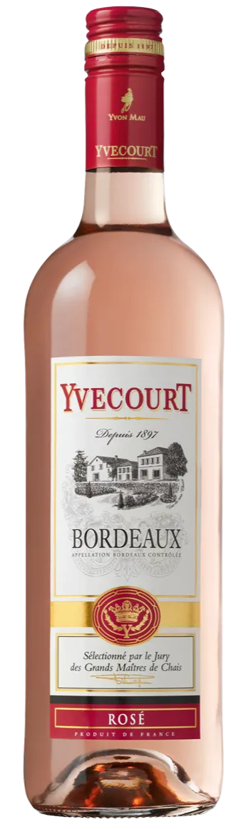 Yvon Mau Yvecourt, Rosé, 2021, Bordeaux. Bottle image