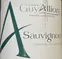 Domaine Guy Allion, "A", White, 2021, Touraine. Front label