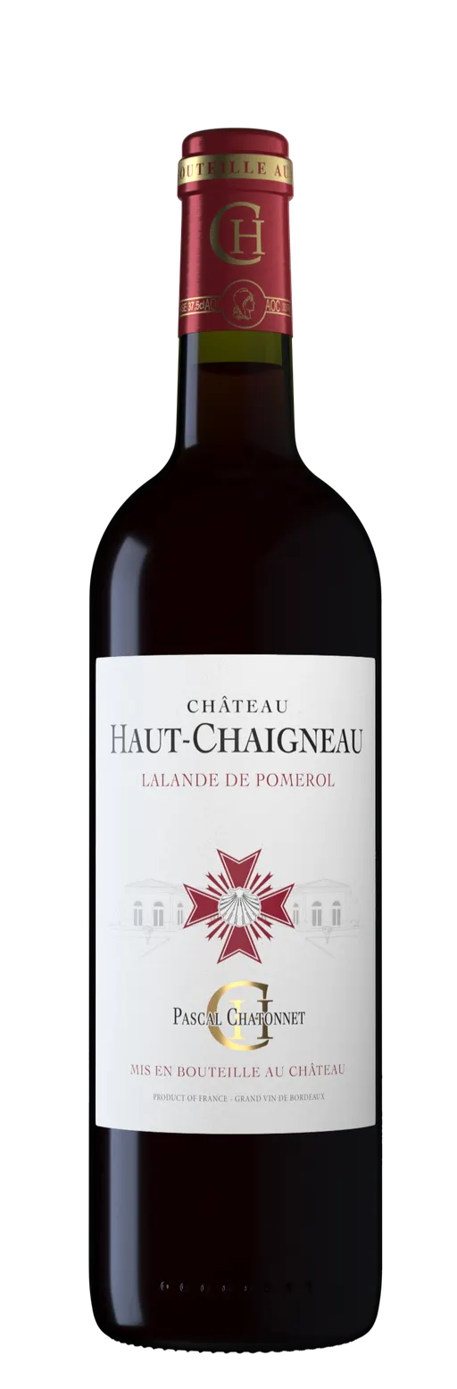 Scev Vignobles Chatonnet Château Haut-Chaigneau, Rouge, 2018, Lalande-de-Pomerol. Image de la bouteille