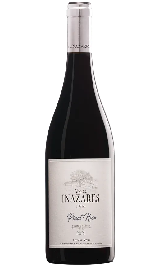 Alto de Inazares Cota 1.373 Metros Alto de Inazares Pinot Noir, Rosso, 2021. Immagine della bottiglia