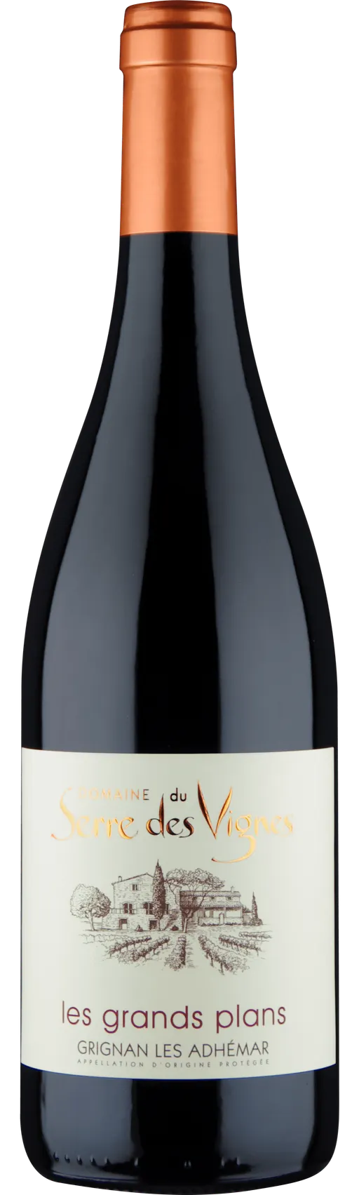 Gaec Du Serre Des Vignes Les Grands Plans, Red, 2021, Grignan-les-Adhémar. Bottle image