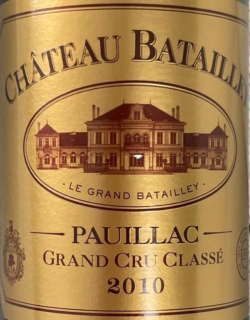 SOCIETE CIVILE DU CHATEAU BATAILLEY Château Batailley, Cinquième Cru Classé, Red, 2010, Pauillac. Front label