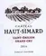 VIGNOBLES VAUTHIER MAZIERE EARL Château Haut-Simard, Red, 2016, Saint-Emilion grand cru. Front label