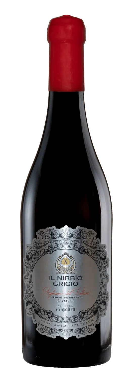 Società Agricola Cantine Strapellum srl IL NIBBIO GRIGIO, Riserva, Red, 2017, Aglianico del Vulture Superiore. Bottle image