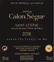 SCEA DU CHATEAU CALON SEGUR Château Calon Ségur, Troisième Cru Classé, Red, 2018, Saint-Estèphe. Back label