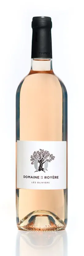 Domaine de la Royère Les Oliviers, Rosato, 2021, Méditerranée. Immagine della bottiglia