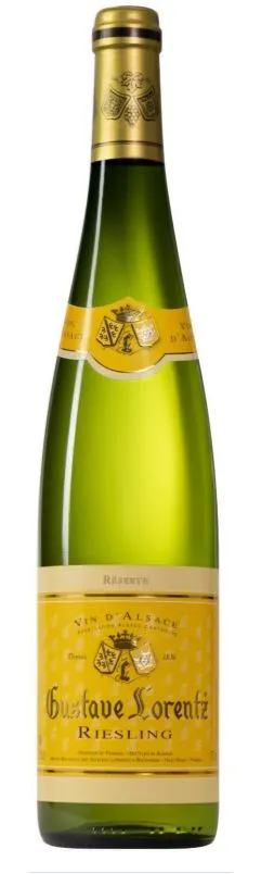 Gustave Lorentz, Riesling Réserve, Blanco, 2020, Alsace. Imagen de botella