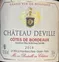 SARL CHAMPAGNE JEAN PAUL DEVILLE Chateau Deville, Red, 2018, Côtes de Bordeaux. Front label