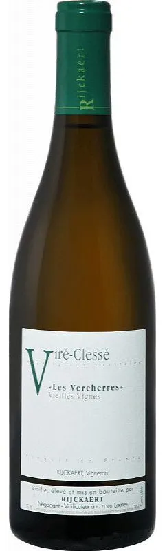 RIJCKAERT Les Vercherres, Vieilles Vignes, Bianco, 2020, Viré-Clessé. Immagine della bottiglia