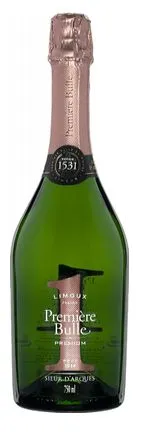 Sieur d'Arques La Première Bulle, Premium, Bianco, NV, Crémant de Limoux. Immagine della bottiglia