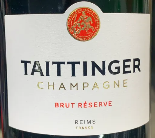 TAITTINGER COMPAGNIE COMMERCIALE ET VITICOLE CHAMPENOISE (SEZANNE) Taittinger, Reserve, Blanco, NV, Champagne. Etiqueta frontal
