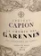 Château Capion Le Chemin des Garennes, Red, 2018, Terrasses du Larzac. Front label