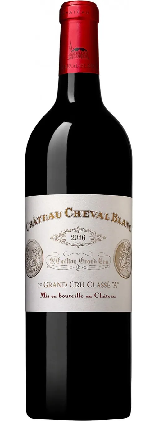 CHATEAU CHEVAL BLANC (SAINT-EMILION) CHATEAU CHEVAL BLANC, Premier Grand Cru Classé, Rot, 2016, Saint-Emilion grand cru. Flaschenabbildung