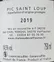 REBOUL (VALFLAUNES) Château de VALFLAUNES, Esperance, Red, 2019, Pic Saint-Loup. Back label