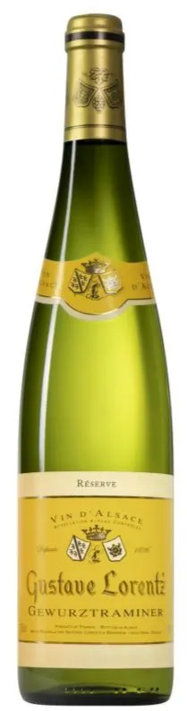 Gustave Lorentz, Gewurztraminer Réserve, Blanc, 2020, Alsace. Image de la bouteille