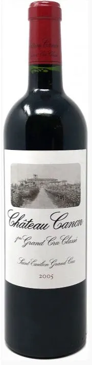 CHATEAU CANON (SAINT-EMILION) Château Canon, Premier Grand Cru Classé, Rot, 2005, Saint-Emilion grand cru. Flaschenabbildung