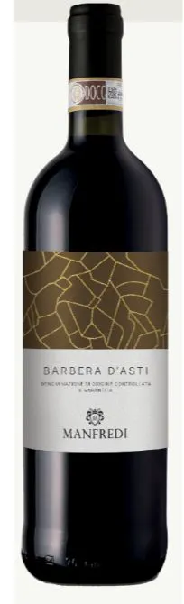 MANFREDI ALDO & C s.r.l. MANFREDI, Barbera d'Asti, Rosso, NV, Asti. Immagine della bottiglia