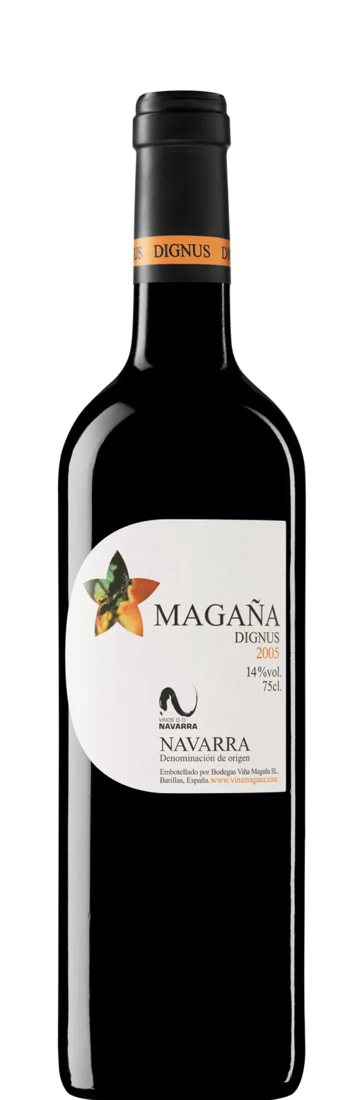 Bodegas Vina Magana Dignus, Rosso, 2013, Navarra. Immagine della bottiglia