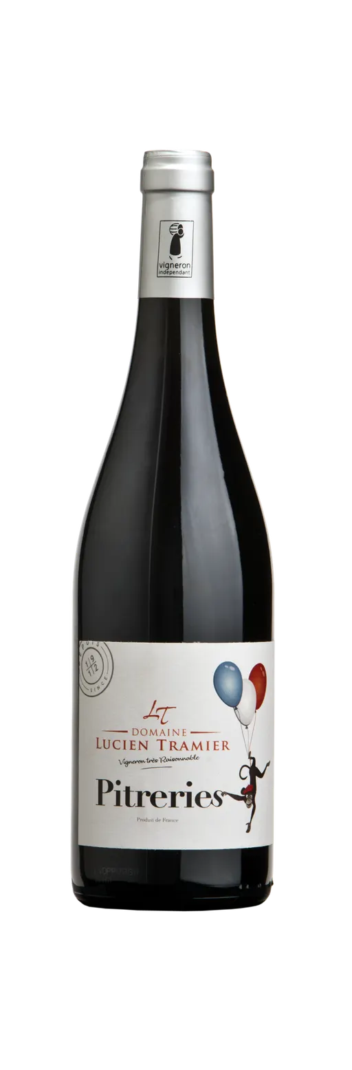 Domaine Lucien Tramier PITRERIES, Rouge, 2020, Méditerranée. Image de la bouteille