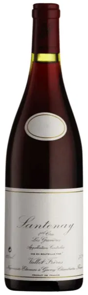 BOURREE PIERRE FILS SOC Vallet Frères, Tinto, 2017, Santenay premier cru Les Gravières. Imagen de botella
