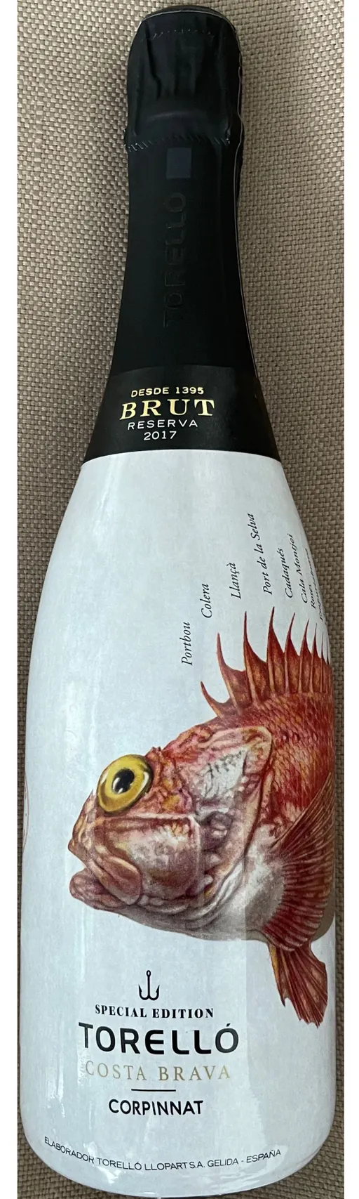 TORELLO LLOPART SA Torello Costa Brava, Special Edition, Reserva, White, 2017, Corpinnat. Bottle image
