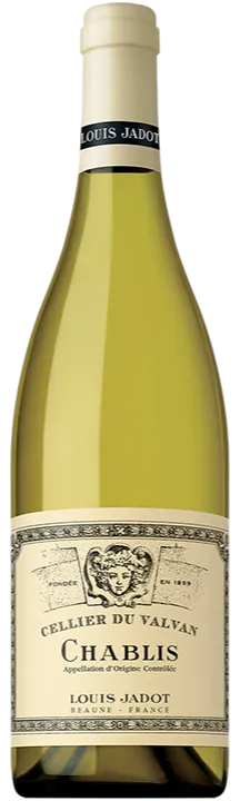 SOC CIV DOMAINE HERITIERS LOUIS JADOT Cellier du Valvan, Blanco, 2020, Chablis. Imagen de botella