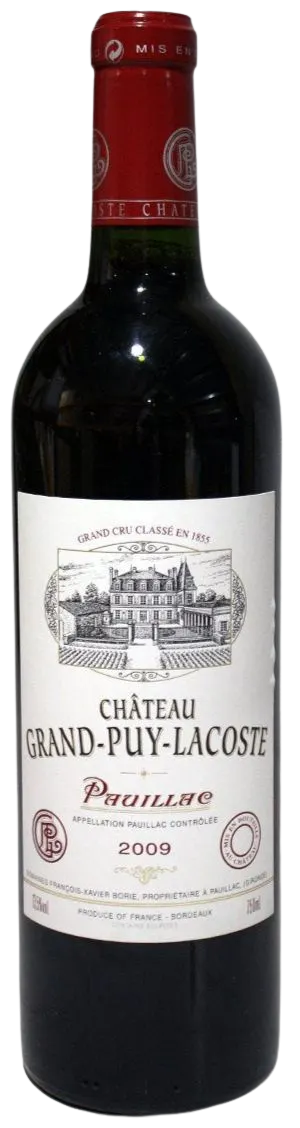 DOMAINES FRANCOIS-XAVIER BORIE Château Grand-Puy-Lacoste, Tinto, 2009, Pauillac. Imagen de botella