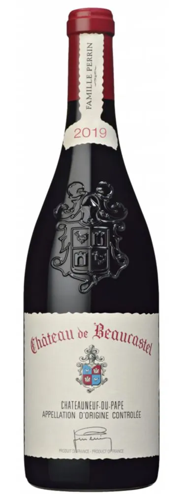 SOCIETE FERMIERE DES VIGNOBLES P.PERRIN Château de Beaucastel, Rot, 2019, Châteauneuf-du-Pape. Flaschenabbildung
