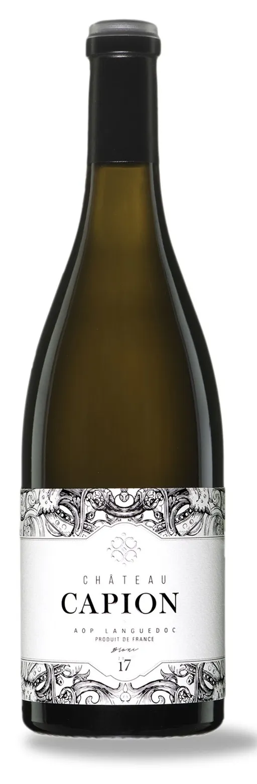 CHATEAU CAPION (ANIANE) CHATEAU CAPION, Blanc, 2017, Languedoc. Image de la bouteille