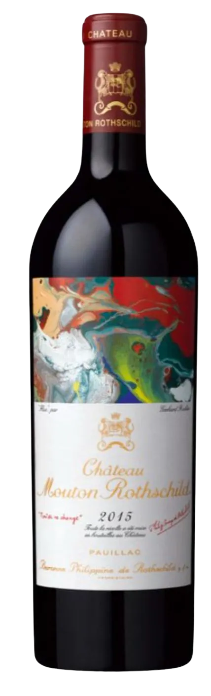 Château Mouton Rothschild, Premier Grand Cru Classé, Rosso, 2015, Pauillac. Immagine della bottiglia
