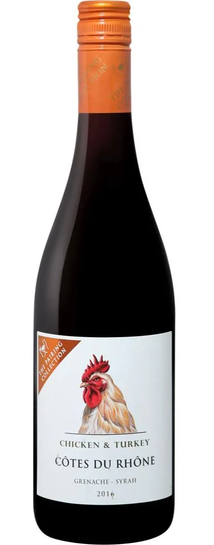 BARTON & GUESTIER THE PAIRING COLLECTION, Chicken & Turkey, Rosso, 2016, Côtes du Rhône. Immagine della bottiglia