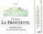 CHATEAU LA PRIOULETTE, Weiß, 2020, Bordeaux. Das vordere Etikett