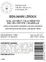 SCEV CDEB Benjamin Leroux, Red, 2021, Gevrey-Chambertin premier cru Petite Chapelle. Back label