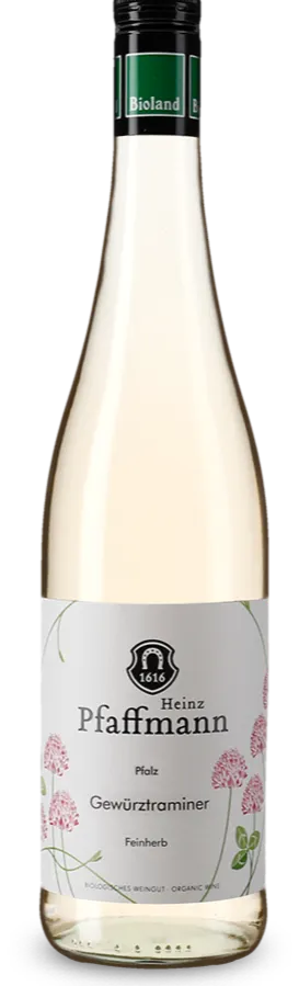 1616 Heinz Pfaffmann, Gewurztraminer, Weiß, NV, Pfalz. Flaschenabbildung