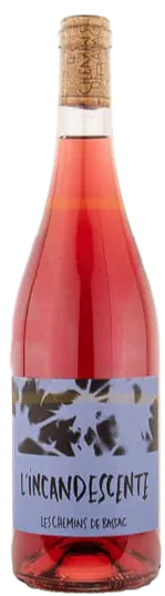 SCEA DES COTEAUX DE BASSAC L’Incandescente, Rosé, 2021. Image de la bouteille