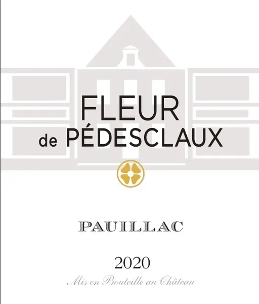 SCEA DU CHATEAU PEDESCLAUX (PAUILLAC) Fleur de Pédesclaux, Red, 2020, Pauillac. Front label