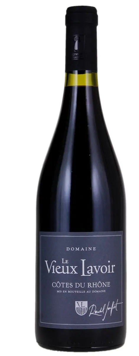 ROUDIL-JOUFFRET Domaine Le Vieux Lavoir, Rot, 2017, Côtes du Rhône. Flaschenabbildung