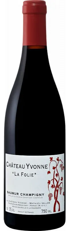Château Yvonne La Folie, Red, 2020, Saumur-Champigny. Bottle image