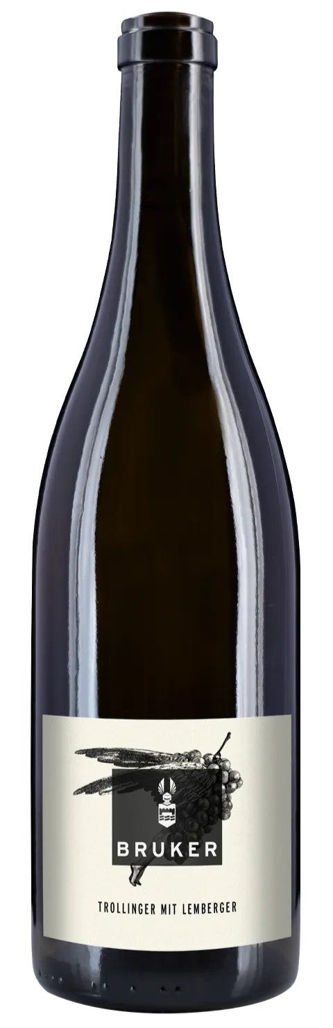 Bruker, Trollinger mit Lemberger Gutswein, Red, 2019. Bottle image