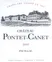 CHATEAU PONTET CANET Château Pontet-Canet, Cinquième Cru Classé, Rouge, 2012, Pauillac. Étiquette