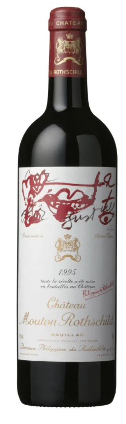 Château Mouton Rothschild, Premier Grand Cru Classé, Rosso, 1995, Pauillac. Immagine della bottiglia