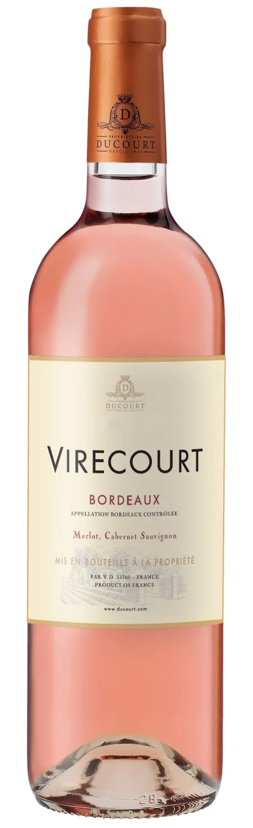 Vignobles Ducourt Chateau De Virecourt, Rosé, 2005, Bordeaux. Flaschenabbildung