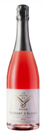 Cave Les Faîtières D'Orschwiller-Kintzheim LE PUITS DU MOINE, Rosé, NV, Crémant d’Alsace. Image de la bouteille