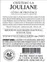 STEF SUMEIRE OLIVIER ET SOPHIE Château La Jouliane, Rosé, 2021, Côtes de Provence. Back label