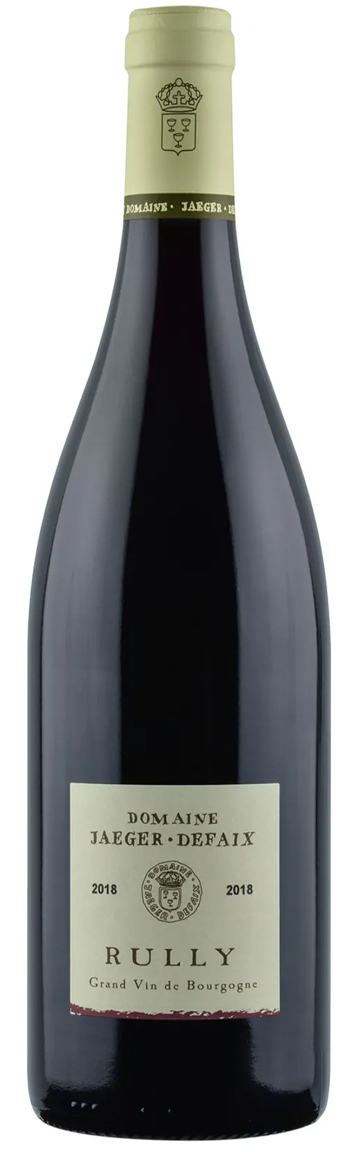DOMAINE JAEGER DEFAIX-DOMAINE H. NIEPCE Domaine Jaeger-Defaix, Rouge, 2018, Rully. Image de la bouteille