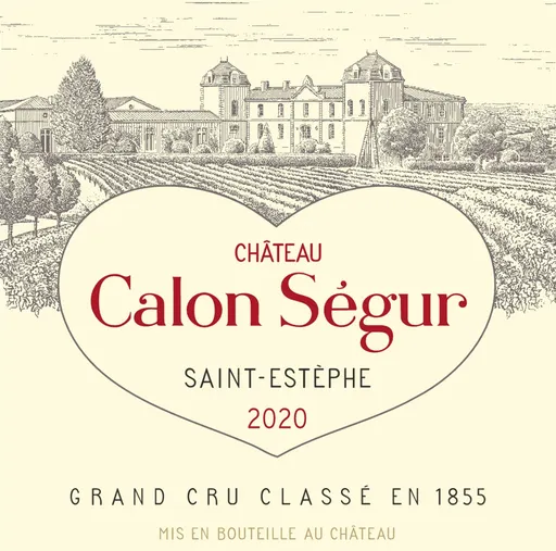 SCEA DU CHATEAU CALON SEGUR Château Calon Ségur, Troisième Cru Classé, Red, 2020, Saint-Estèphe. Front label