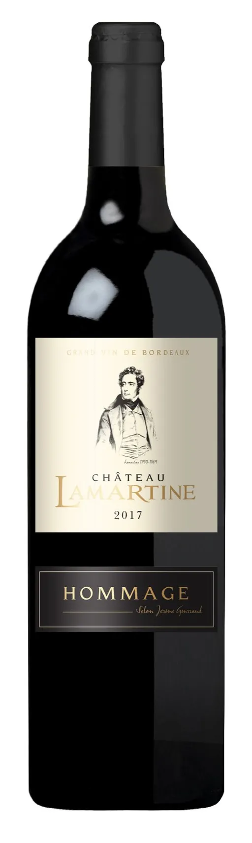 Maison Lamartine Hommage, Red, 2017, Côtes de Bordeaux Castillon. Bottle image
